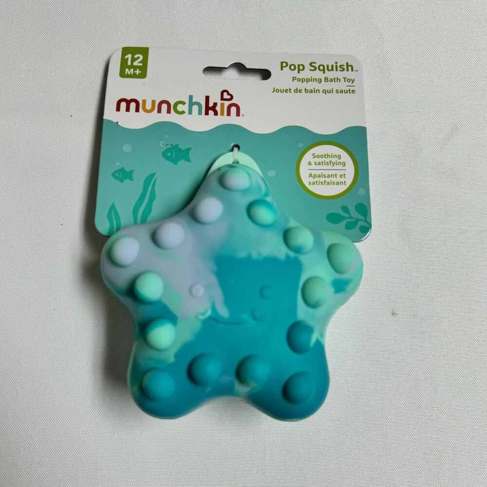 Munchkin Pop Squish Popping Bath Toy Starfish Ages 12M +